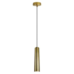 Lampa wisząca złota tuba NAPOLI 1 GOLD
