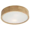 Lampa z oprawą w kolorze dębu - średnica 47 cm