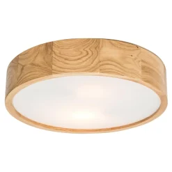 Lampa z oprawą w kolorze dębu - średnica 47 cm