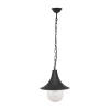 Lampa zewnętrzna wisząca na łańcuchu outdoor czarna BOSTON