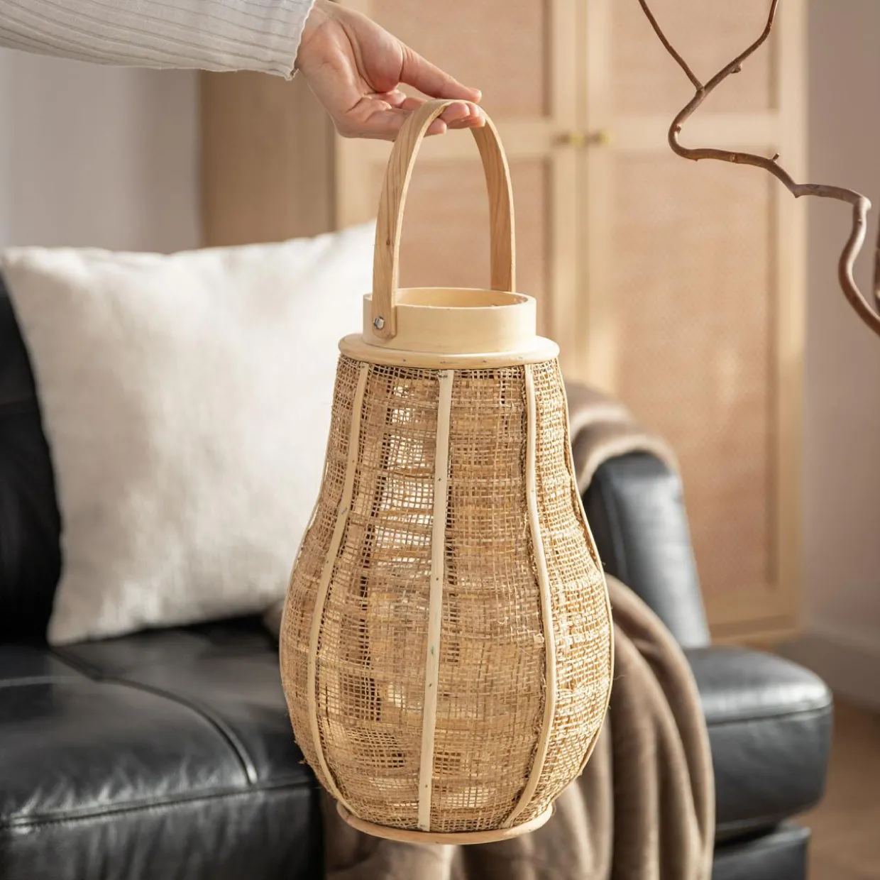 Lampion w stylu boho 36 cm