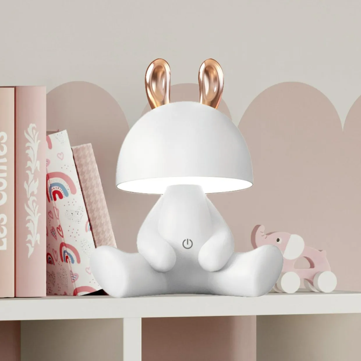 Lampka nocna LED biała KRÓLIK