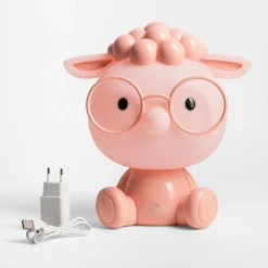 Lampka nocna LED różowa OWCA