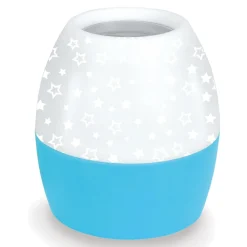 Lampka nocna z projektorem biało-niebieska