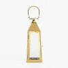 Latarenka z uchwytem na tealight złota 30 cm