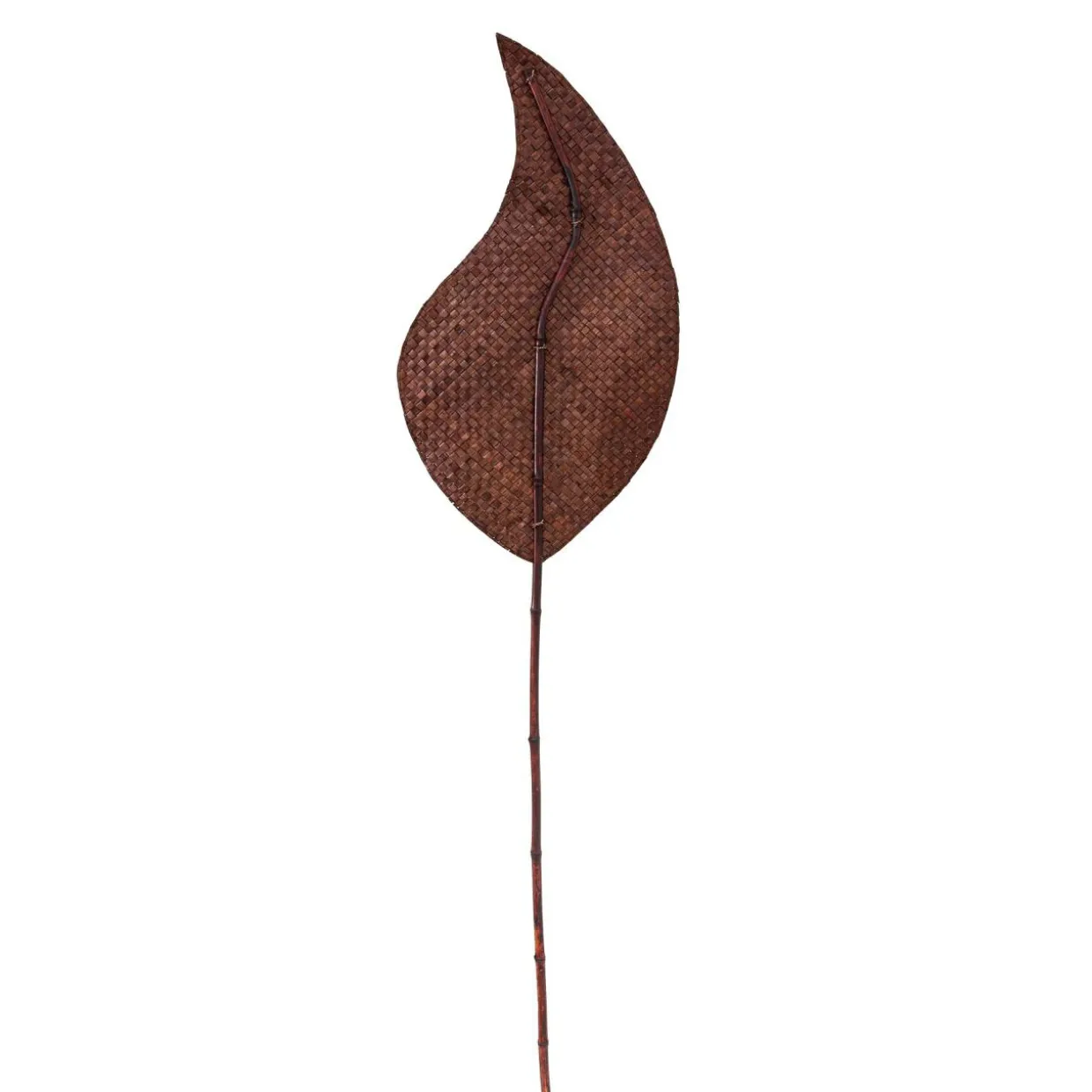 Liść ozdobna rattan brązowy 118 cm