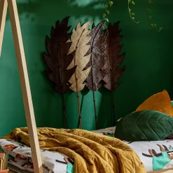 Liść ozdobny rattan brązowy 118 cm