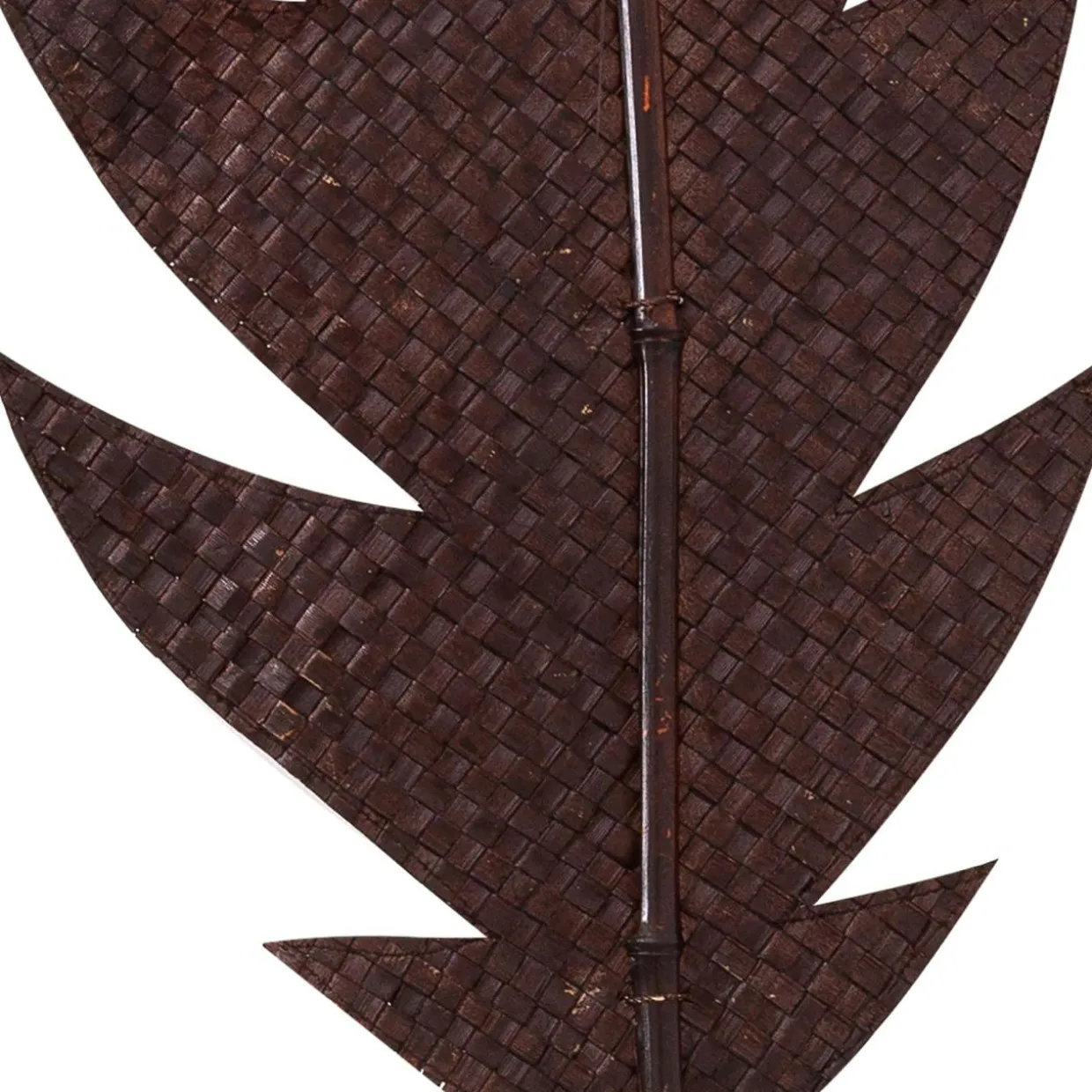 Liść ozdobny rattan brązowy 118 cm