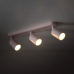 Listwa podwieszana 3 reflektory różowa LIVIA