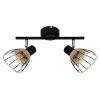 Listwa 2-punktowa rattan czarna GENT