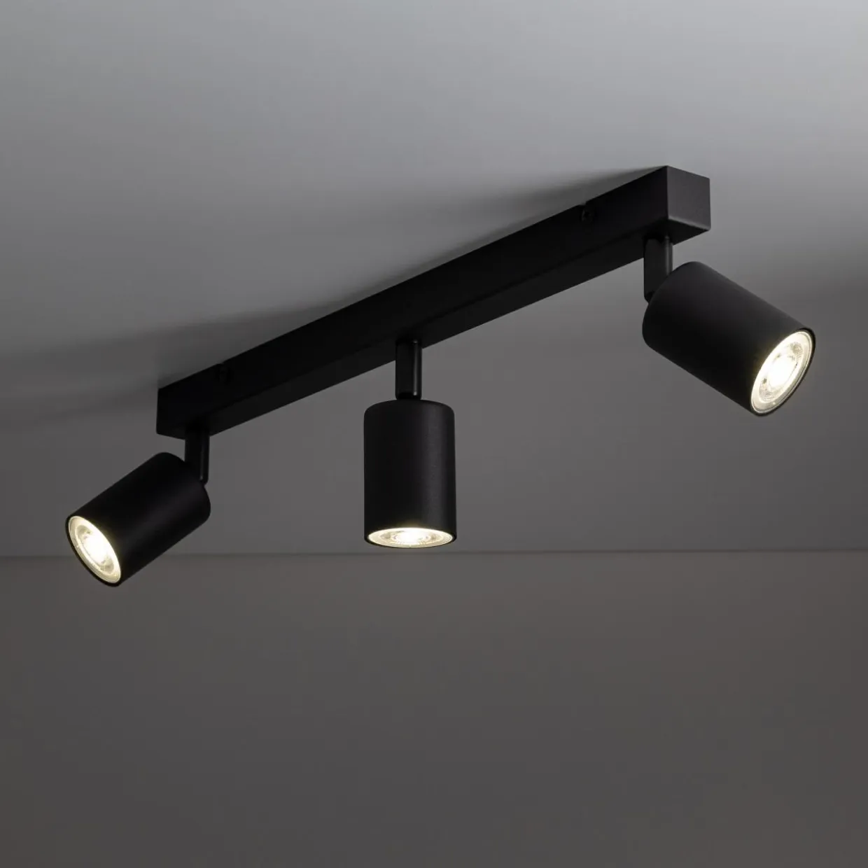 Listwa sufitowa 3 reflektory czarna TOP
