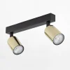 Listwa sufitowa 2 spoty czarno-złota TOP