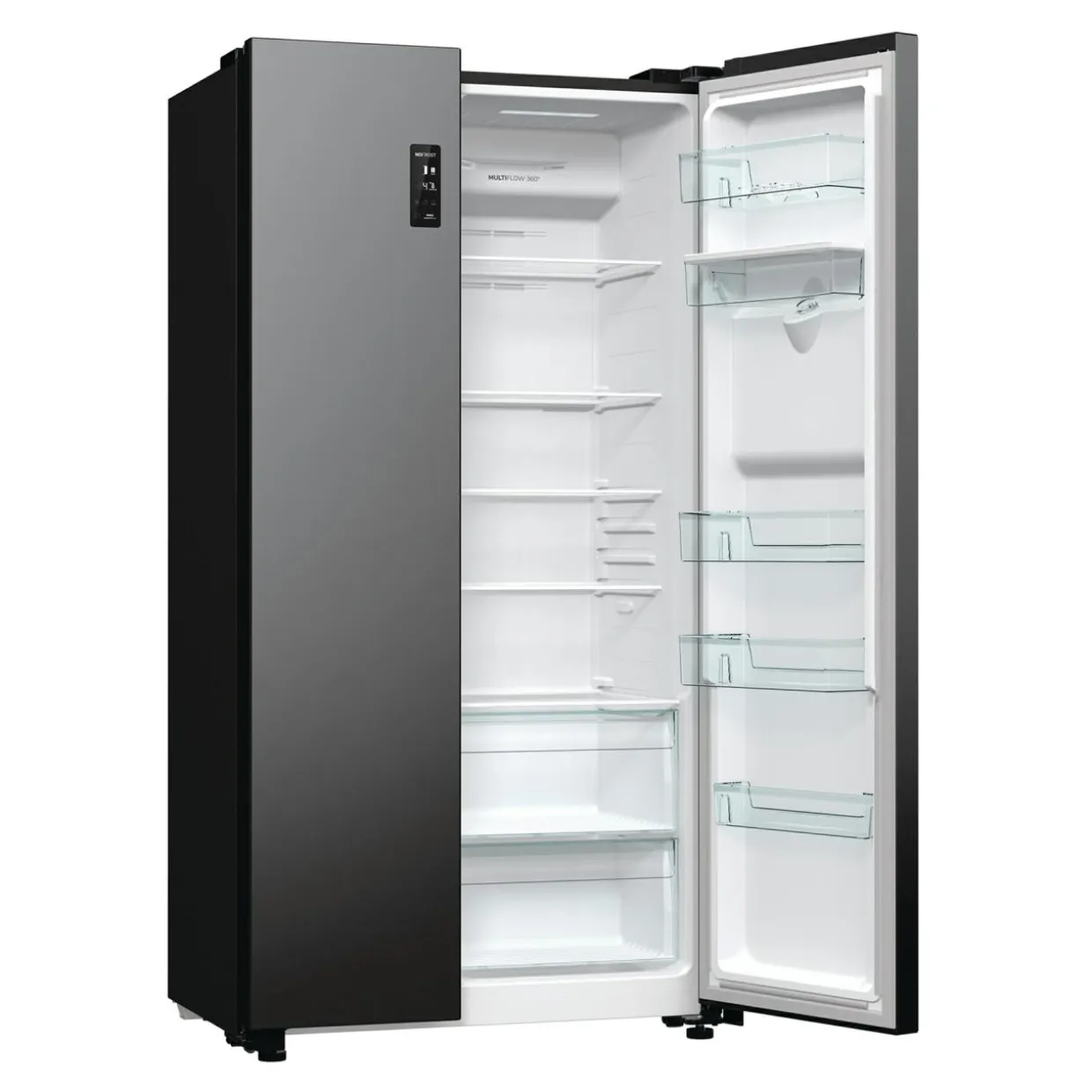 Lodówka Side by Side czarna GORENJE NRR9185EABXLWD