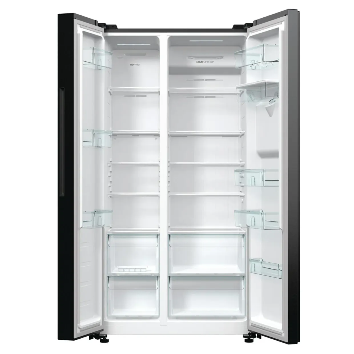 Lodówka Side by Side czarna GORENJE NRR9185EABXLWD