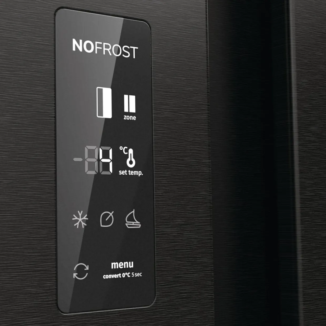 Lodówka Side by Side czarna GORENJE NRR9185EABXLWD