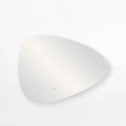 Lustro łazienkowe LED nieregularny kształt 50x70 cm