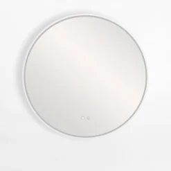 Lustro łazienkowe podgrzewane z oświetleniem LED 80 cm