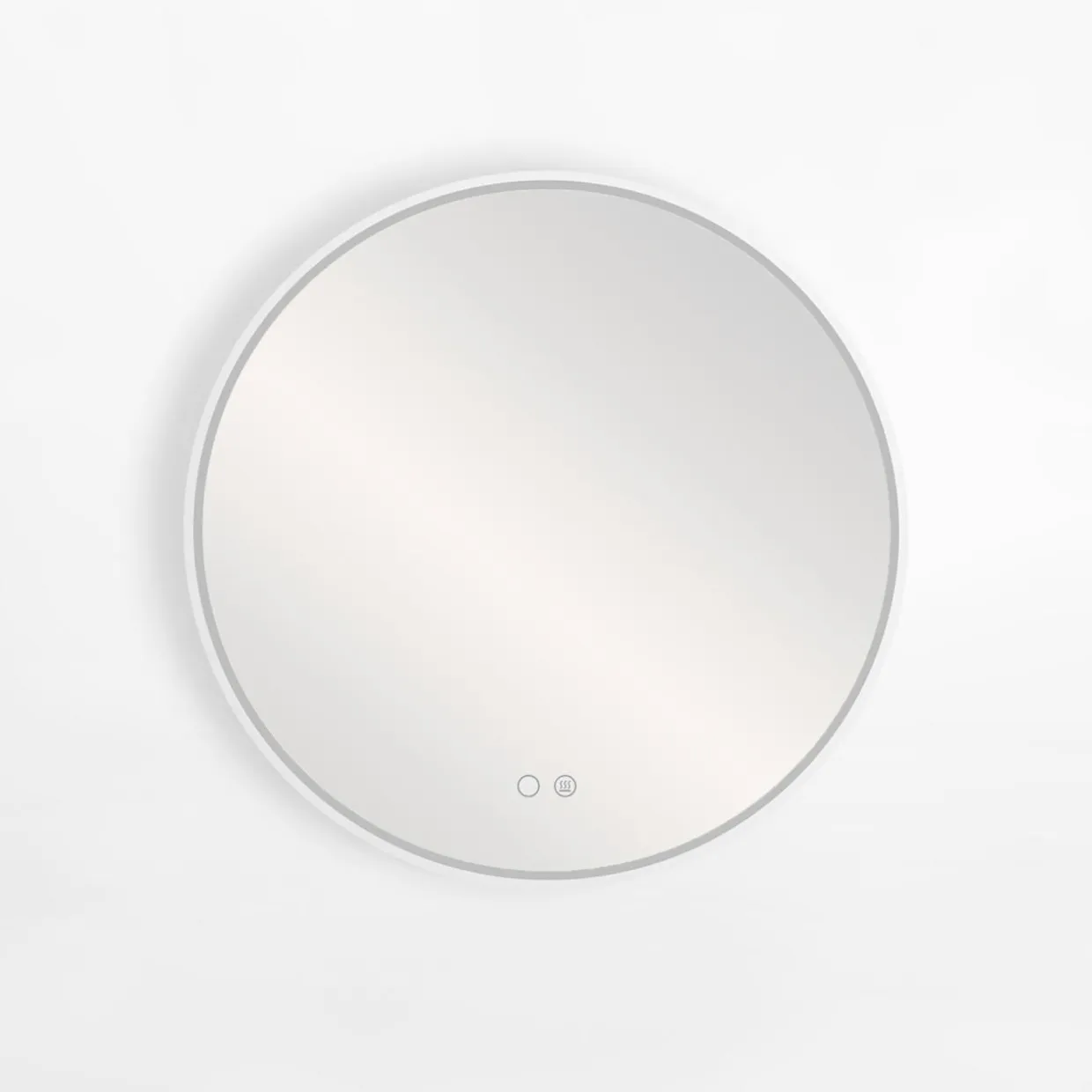 Lustro łazienkowe podgrzewane z oświetleniem LED 60 cm