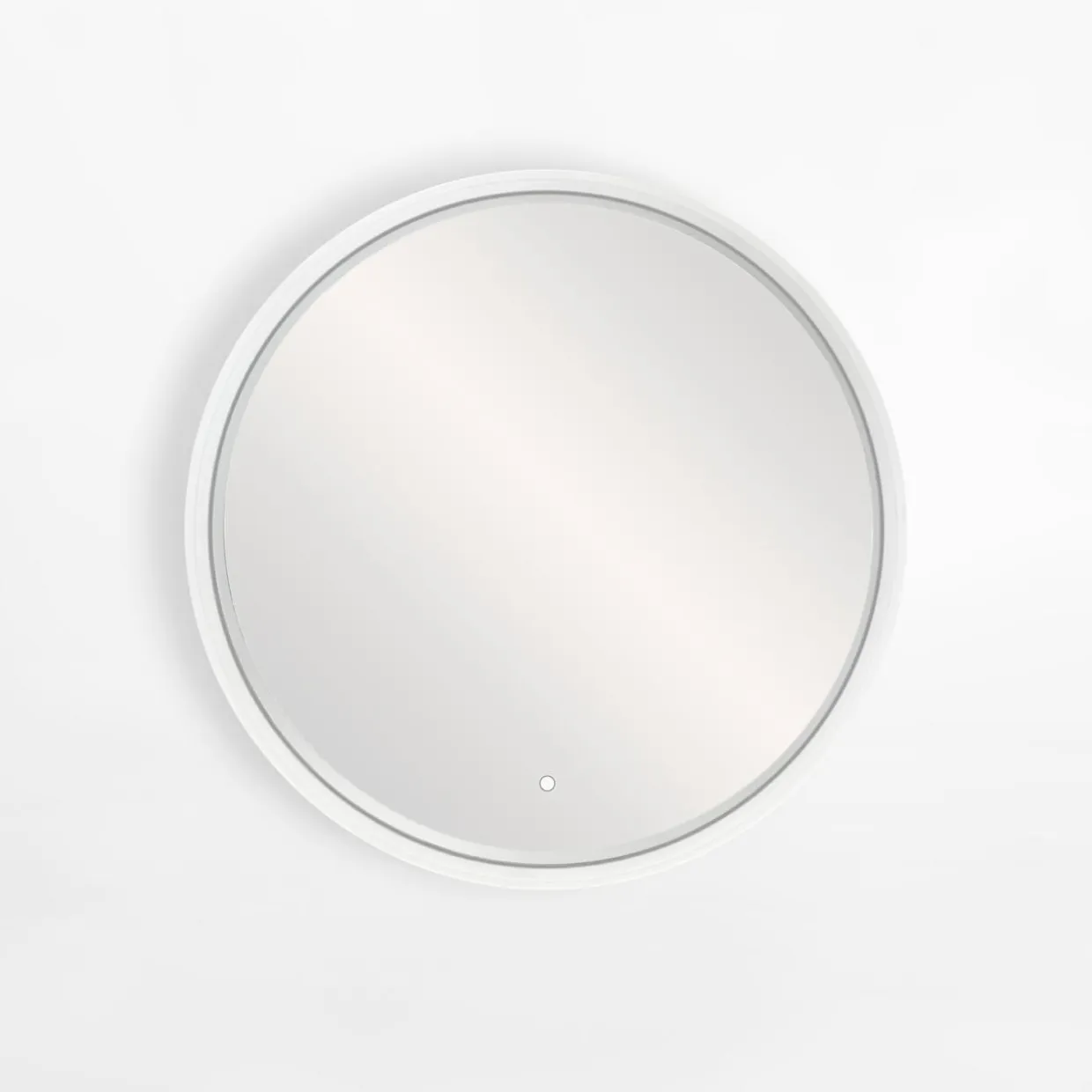 Lustro łazienkowe z akrylową ramą LED złote 60 cm