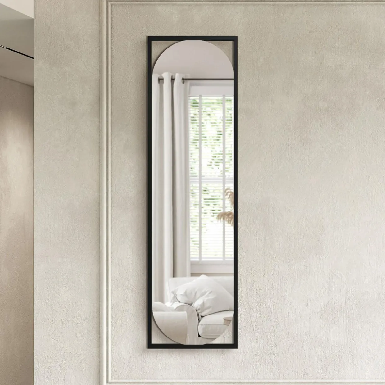 Lustro nowoczesne owalne MARBELLA 37x132 cm