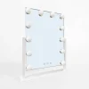 Lustro prostokątne z oświetleniem LED białe 37x7x43,8 cm