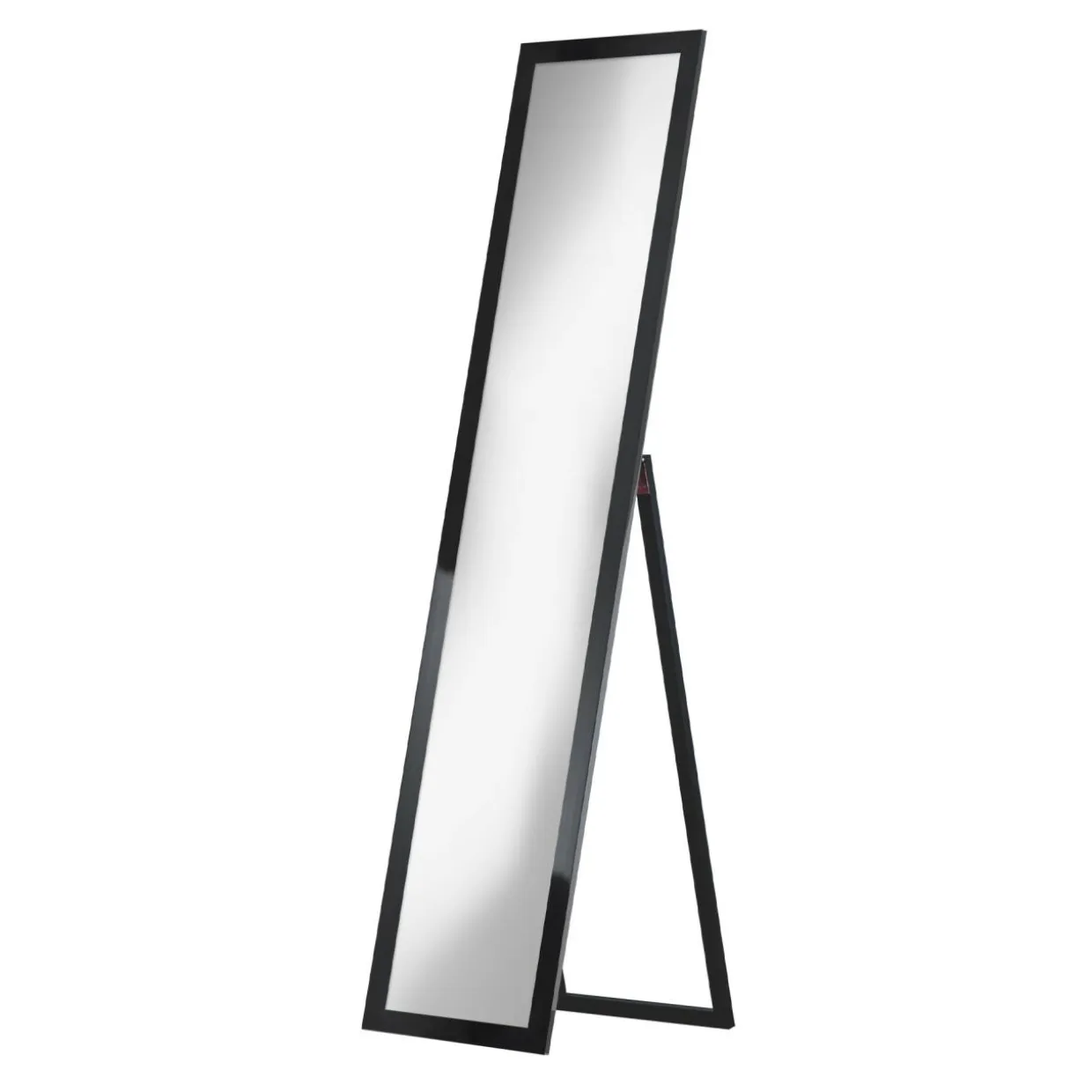 Lustro stojące w czarnej ramie SLIM 40x160 cm