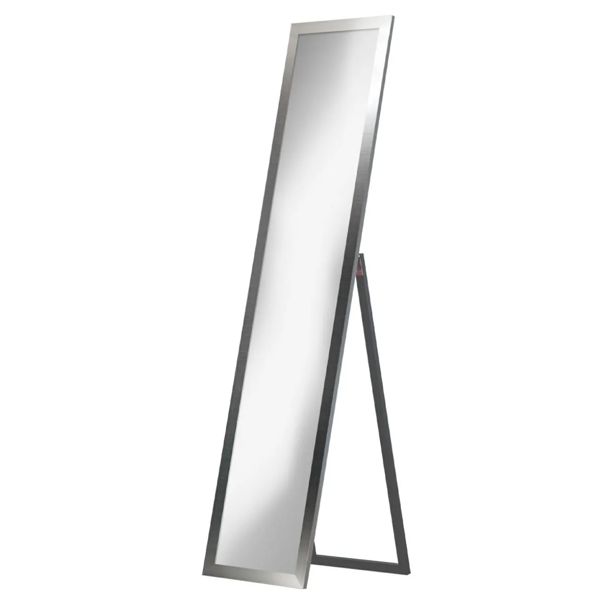 Lustro stojące w srebrnej ramie SLIM 40x160 cm
