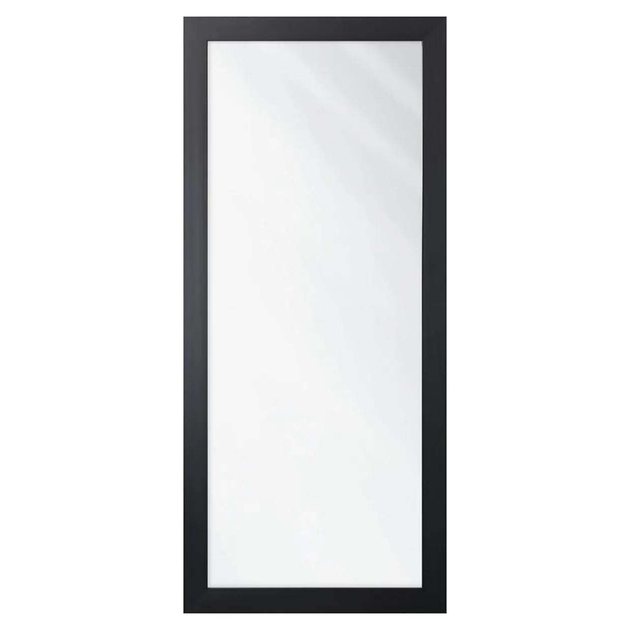 Lustro w czarnej ramie SLIM mat 47,5x107,5 cm