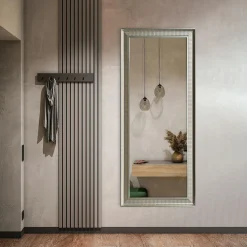 Lustro w srebrnej ramie AREZZO 67x167 cm