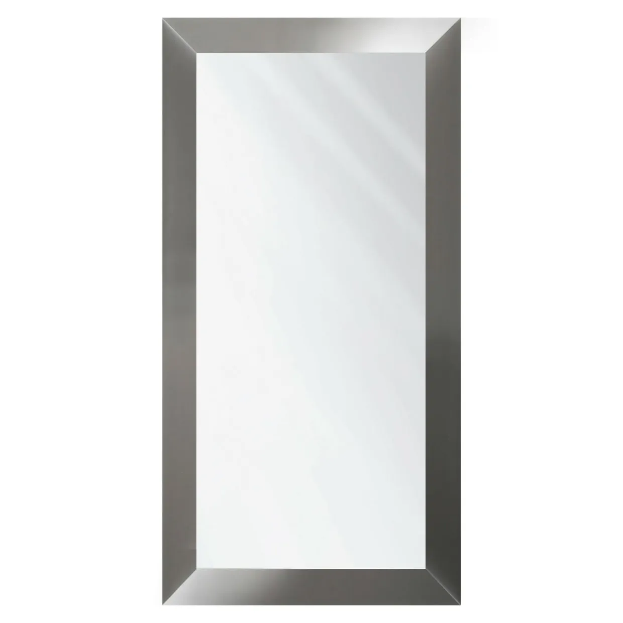 Lustro w srebrnej ramie MILANO 74x134 cm