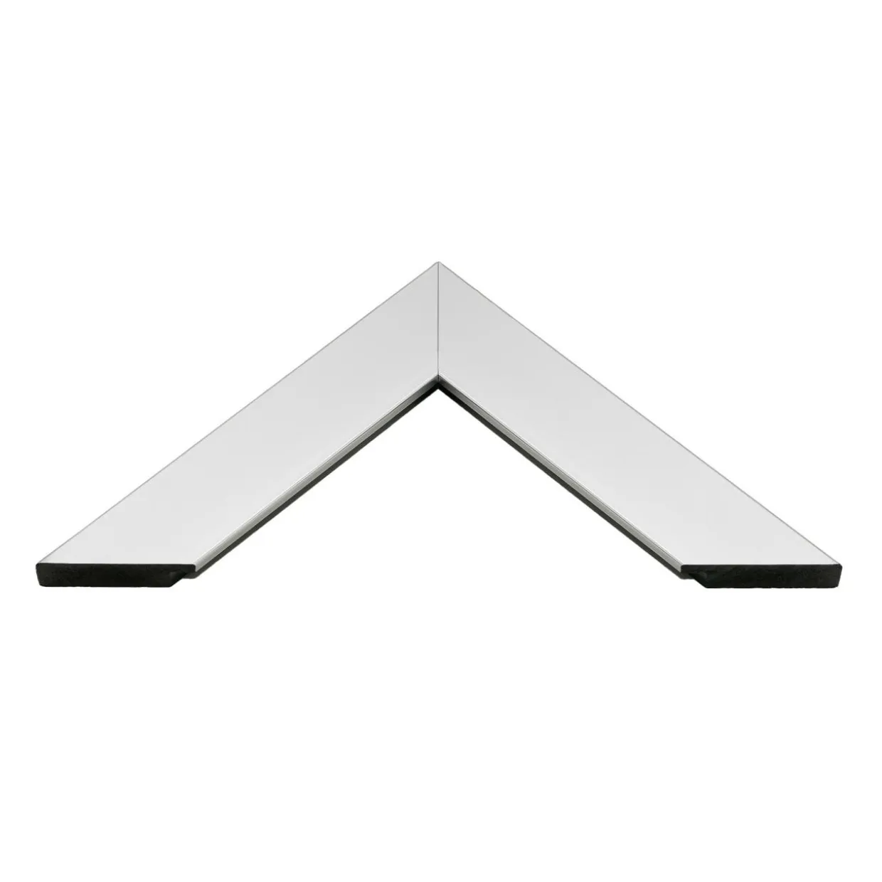 Lustro w srebrnej ramie SLIM 67,5x127,5 cm