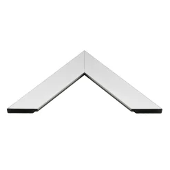 Lustro w srebrnej ramie SLIM 47,5x107,5 cm