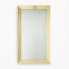 Lustro w złotej ramie MILANO 74x134 cm