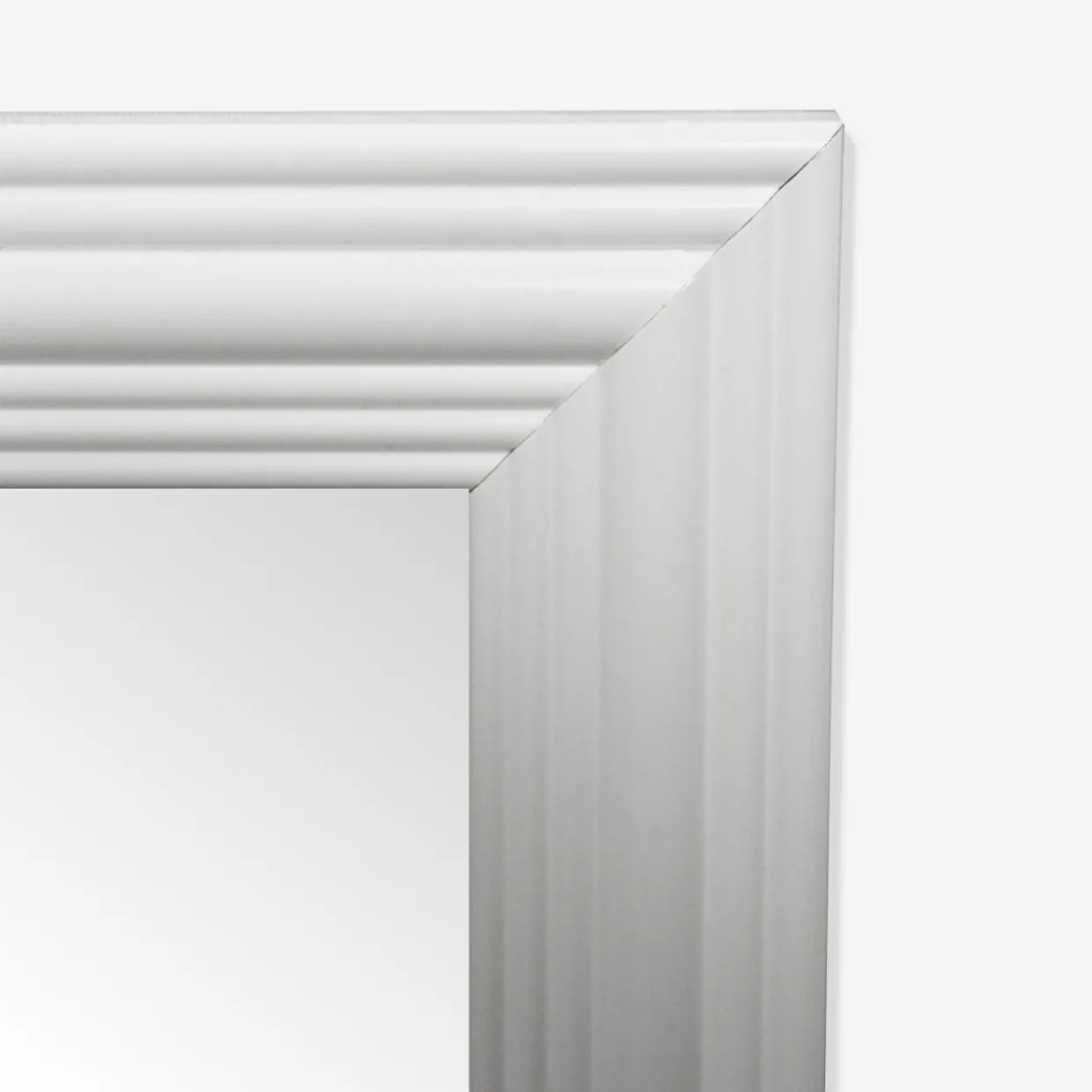 Lustro wiszące białej 30x120 cm