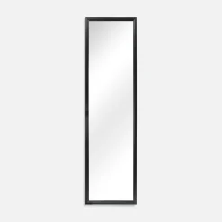 Lustro wiszące czarne 30x120 cm