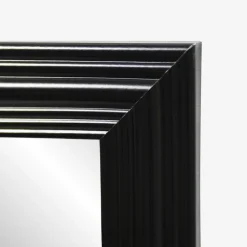 Lustro wiszące czarne 30x120 cm