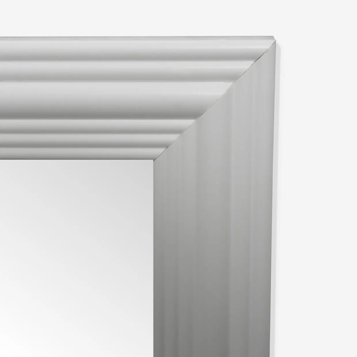 Lustro wiszące szare 30x120 cm