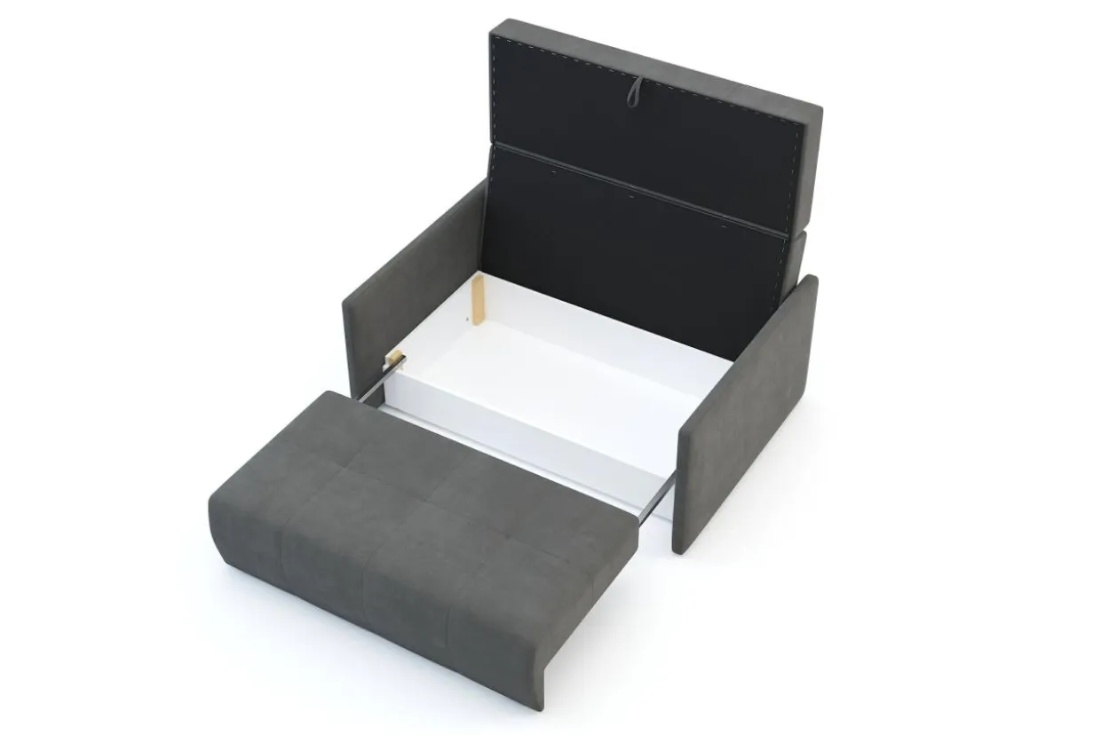 Mała sofa 144 cm grafit LEO III