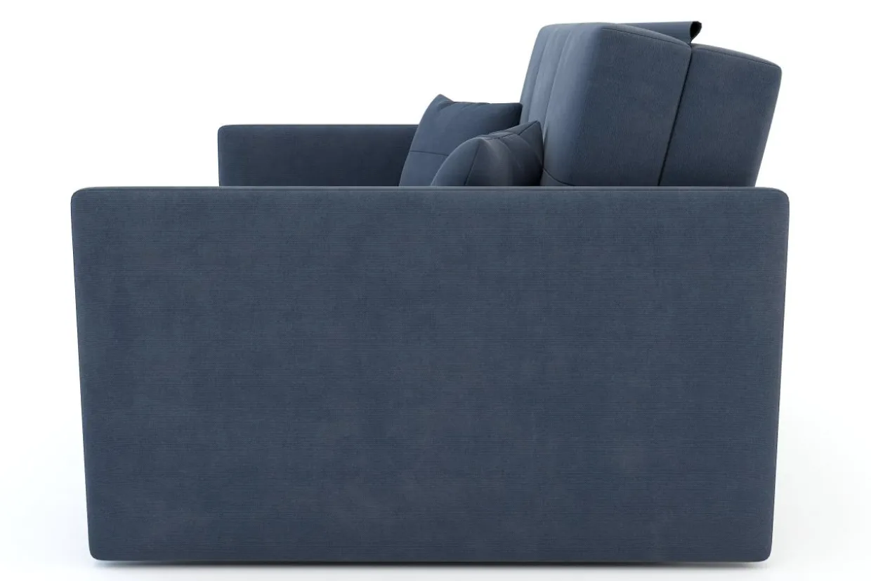 Mała sofa niebieska 126 cm LEO II