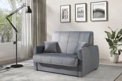 Mała sofa rozkładana szara DALIA