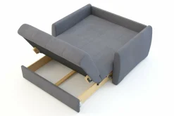 Mała sofa rozkładana szara DALIA