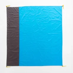 Mata piknikowa niebiesko-szara 180x200 cm