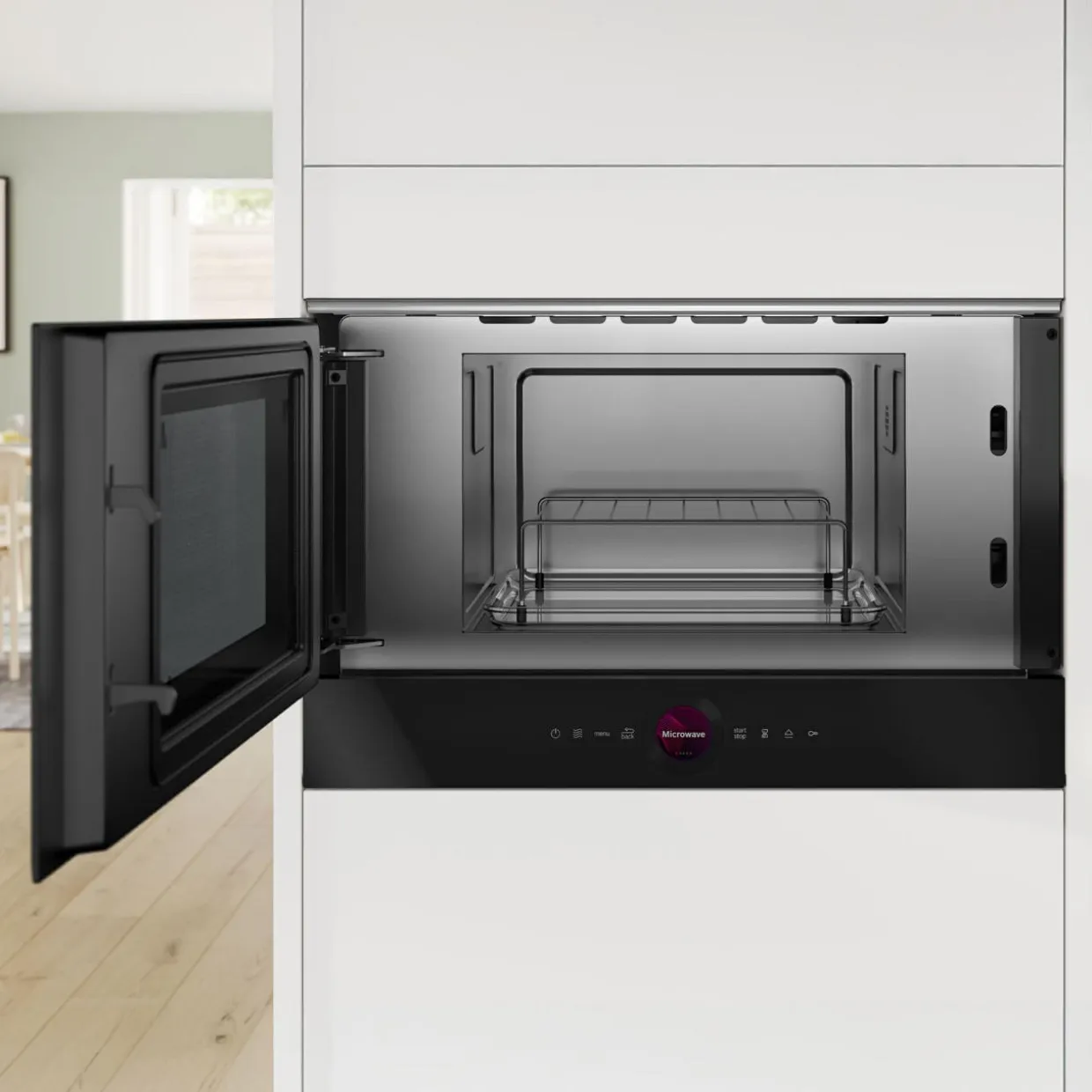 Mikrofala do zabudowy Home Connect BOSCH seria 8 czarna BEL7321B1