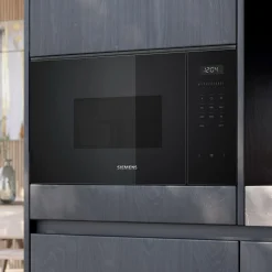 Mikrofala do zabudowy SIEMENS iQ500 czarna BF525LMB1