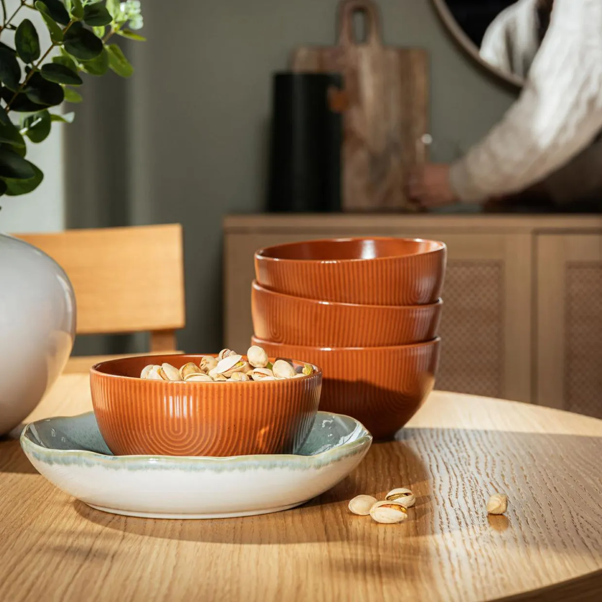 Miska ceramiczna brązowa PAPILAR 480 ml