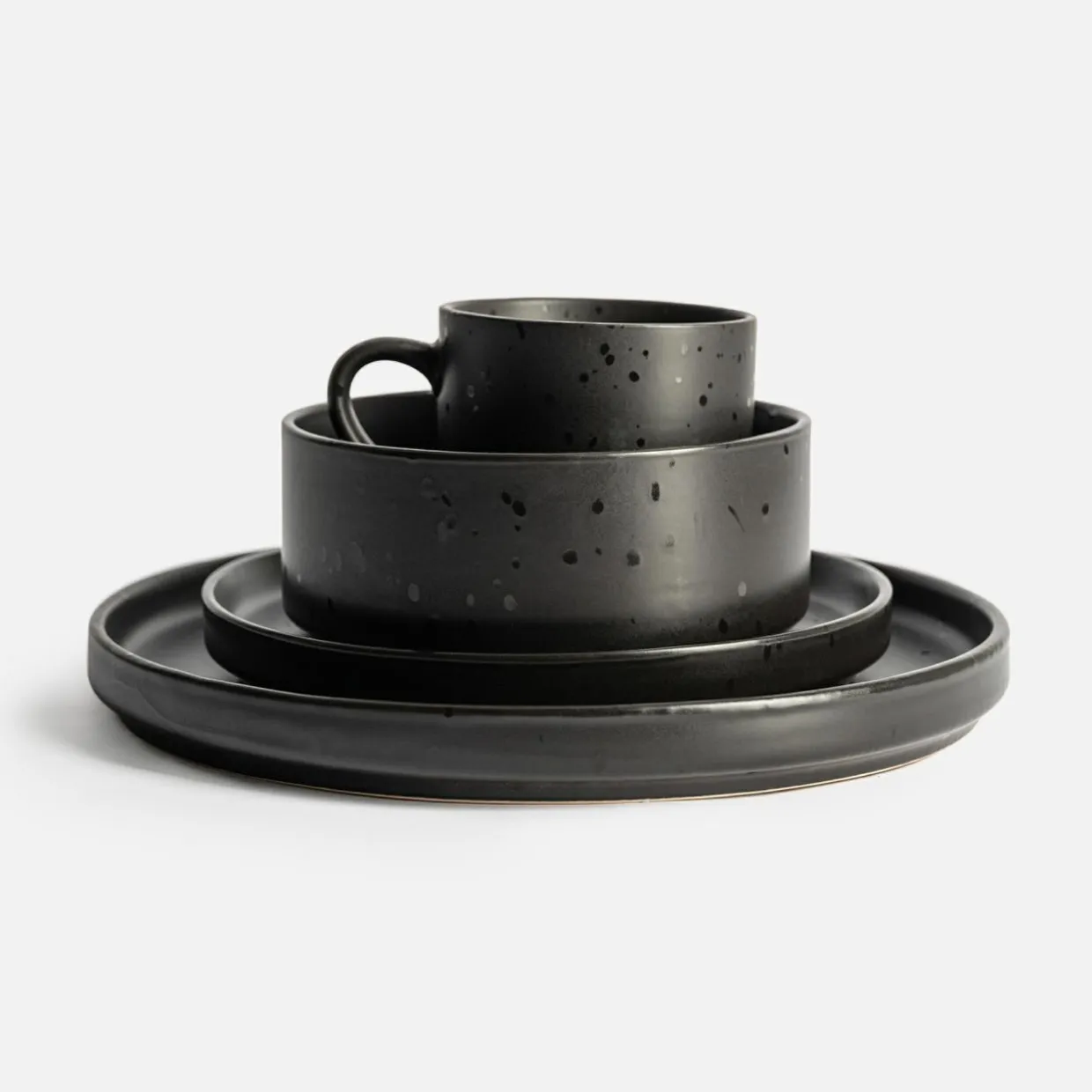 Miska ceramiczna czarna CARBONO 680 ml