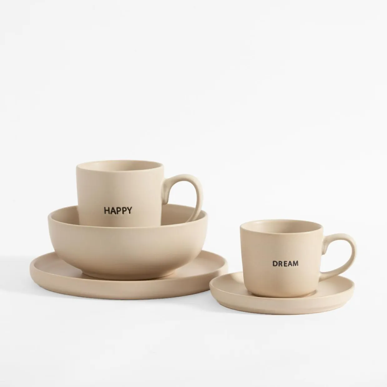 Miska ceramiczna kremowa MATTE 680 ml