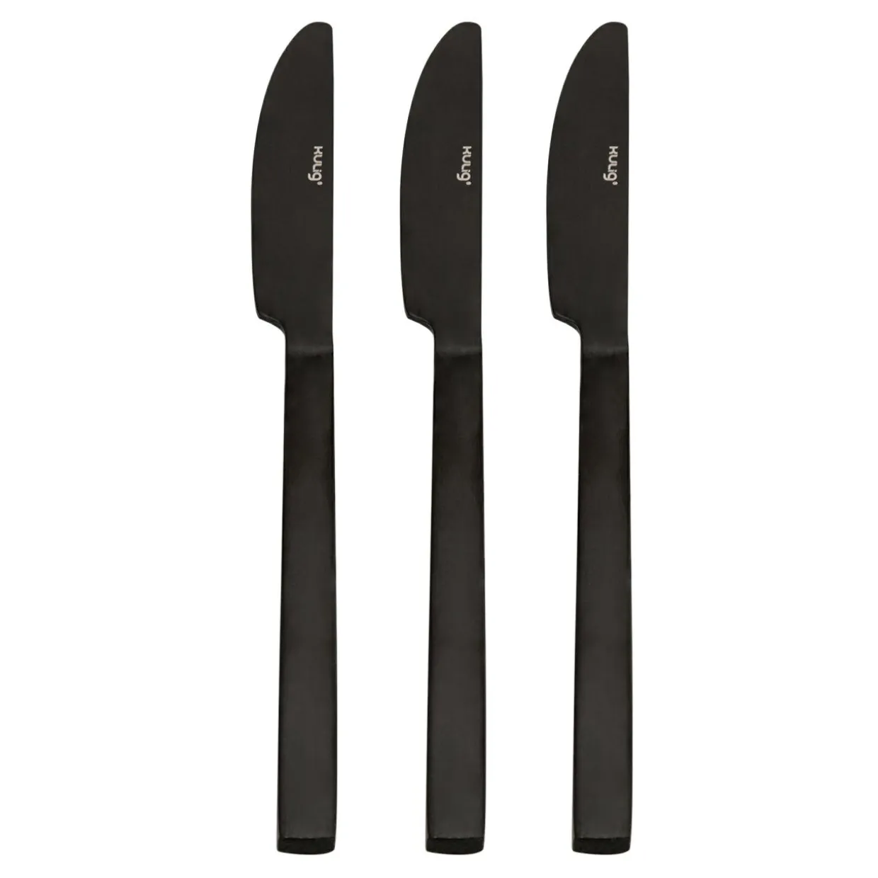 Nóż PIANO BLACK kpl. 3 sztuk