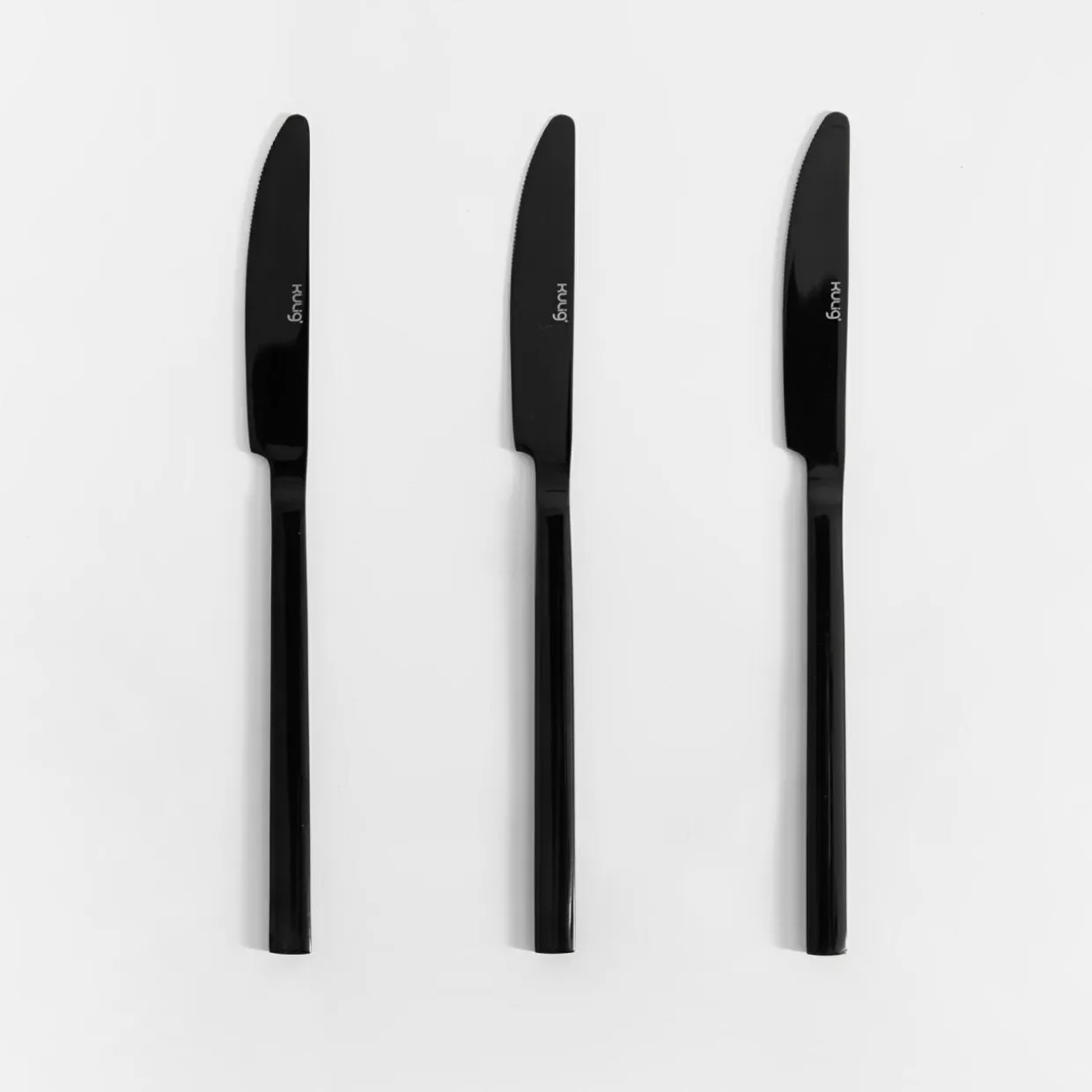 Nóż PIANO SHINY BLACK kpl. 3 sztuk