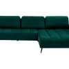 Narożnik butelkowa zieleń VELVET NEW prawy